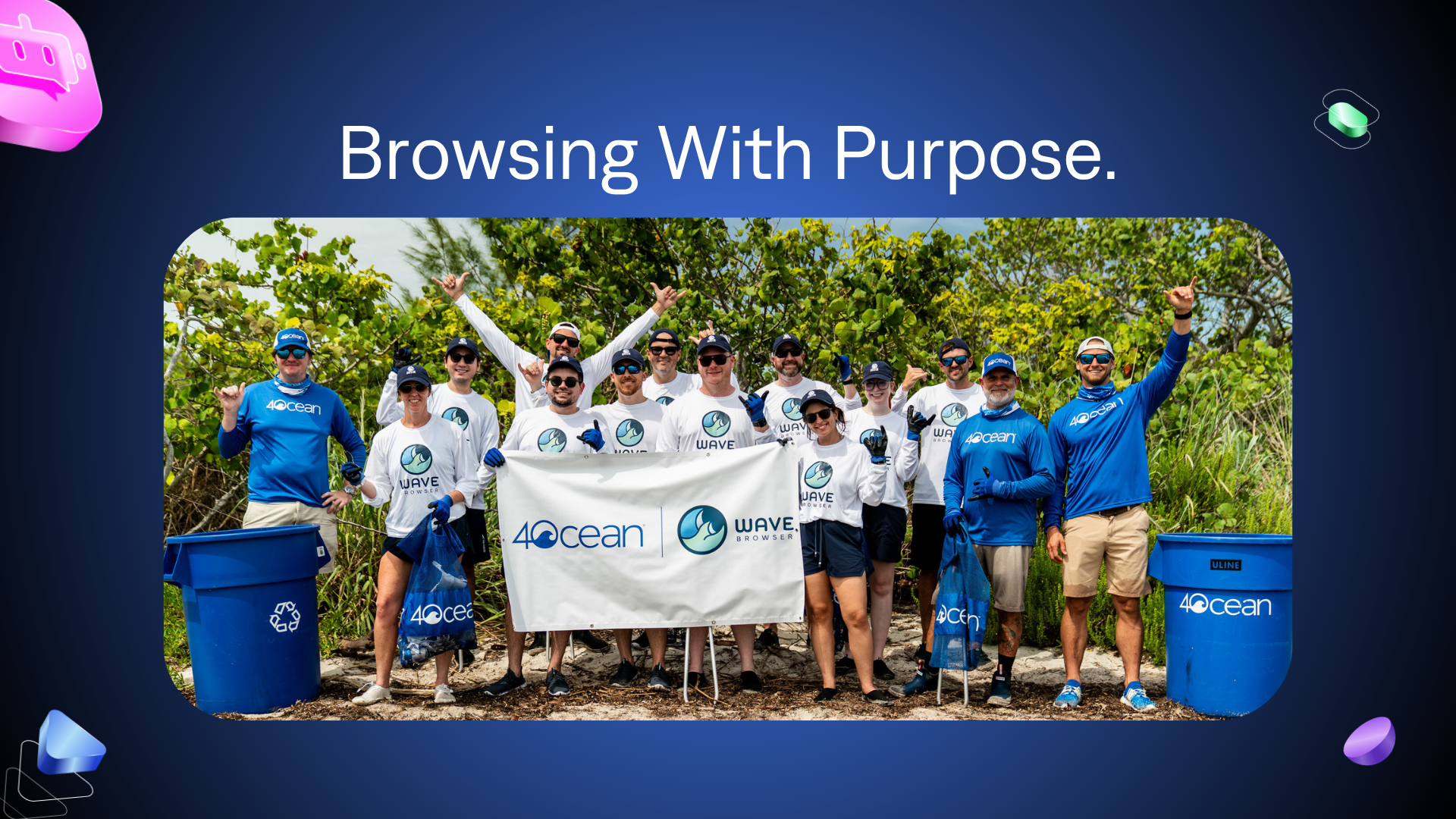 Eightpoint Launches Wave Browser Partnership with 4ocean to Remove 100,000 Pounds of Ocean Trash
