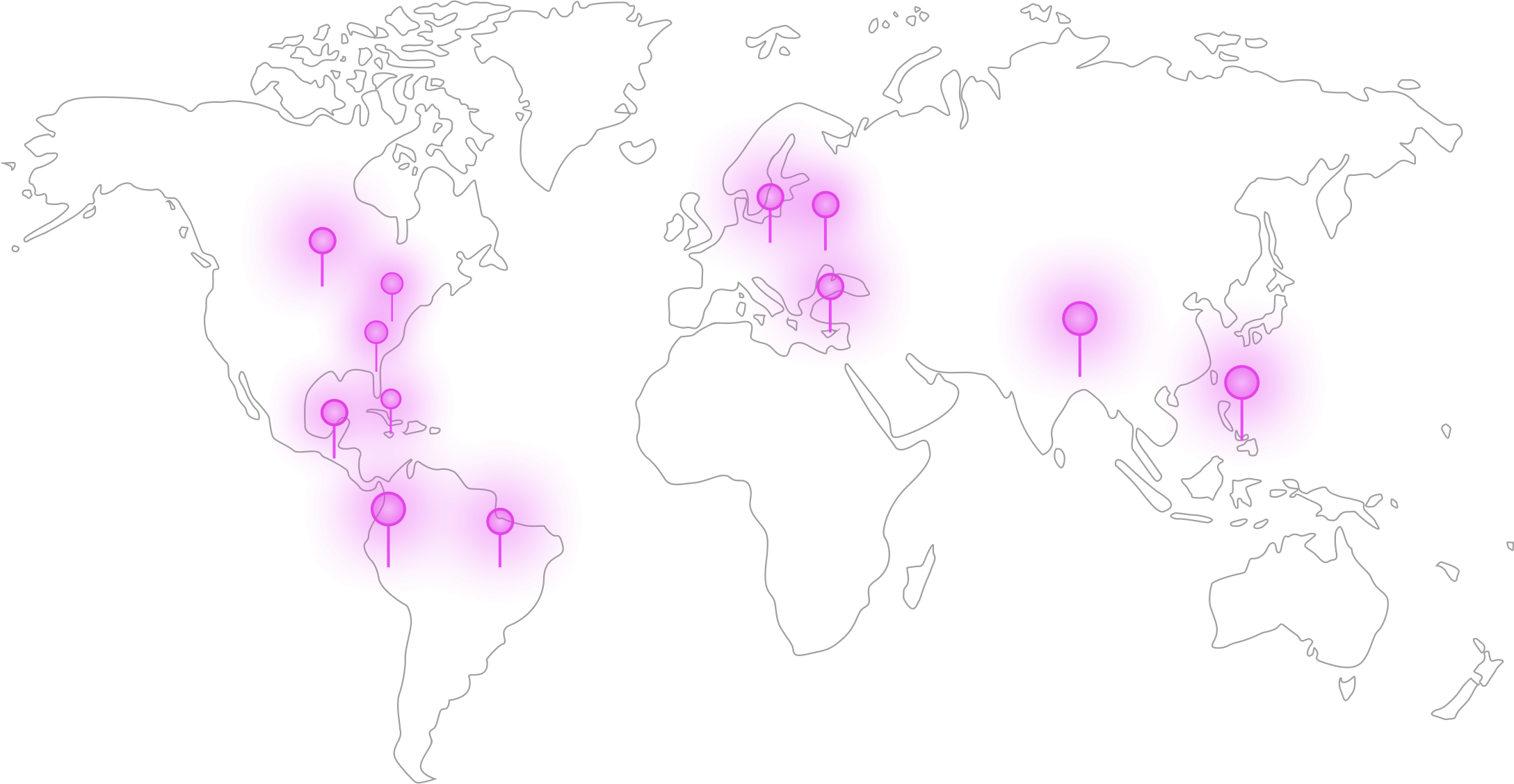 World with Pinned Locations